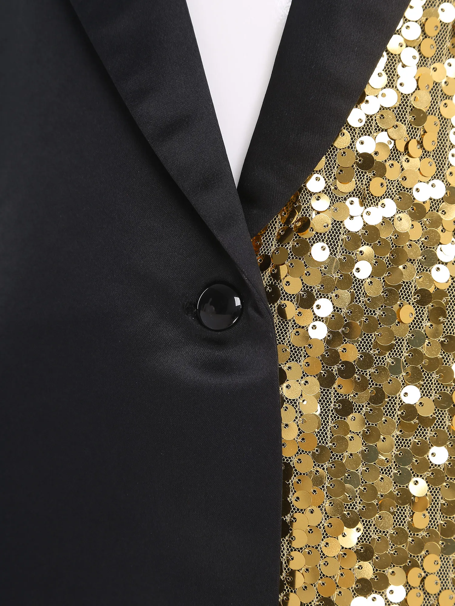 Jongen streetwear kinderen sprankelend prestatie kostuum blazer heren pakken jassen formele pailletten jas kinderen feestoutfit