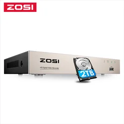 ZOSI 1080P 8 Channel 8CH AHD CVI TVI CVBS DVR 1920*1080 2MP CCTV Video Recorder Hybrid Cam Security System