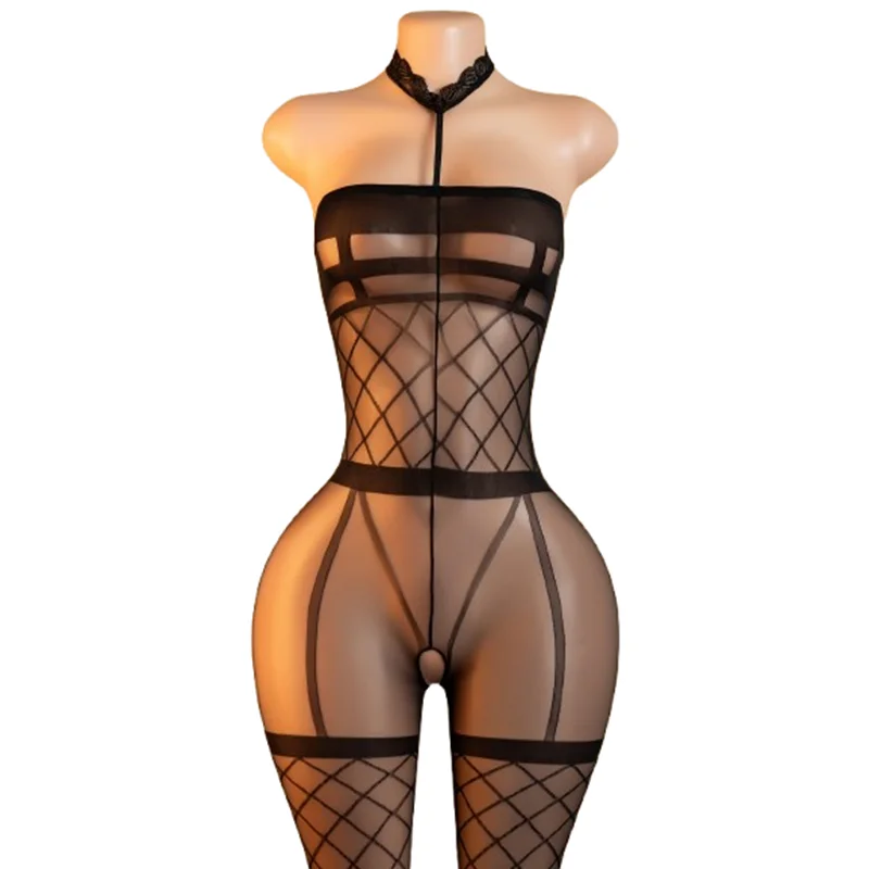 1 New Spring/Summer Sexy Lingerie See-Through Bodysuit Valentine's Day Bedtime Dating Gown