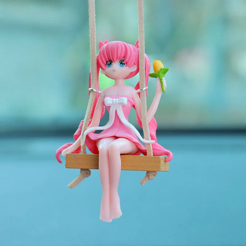 

Милый аниме принцесса автомобильный кулон креативные аксессуары для интерьера автомобиля мультфильм принцесса автомобиль зеркало заднего вида украшение кулон