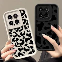 Black Leopard Print Pattern Phone Case for Xiaomi Mi 14 13 12T 12 13T 11 Lite 5G NE Poco X6 M6 F5 X5 X3 Pro 4G Shockproof Cover