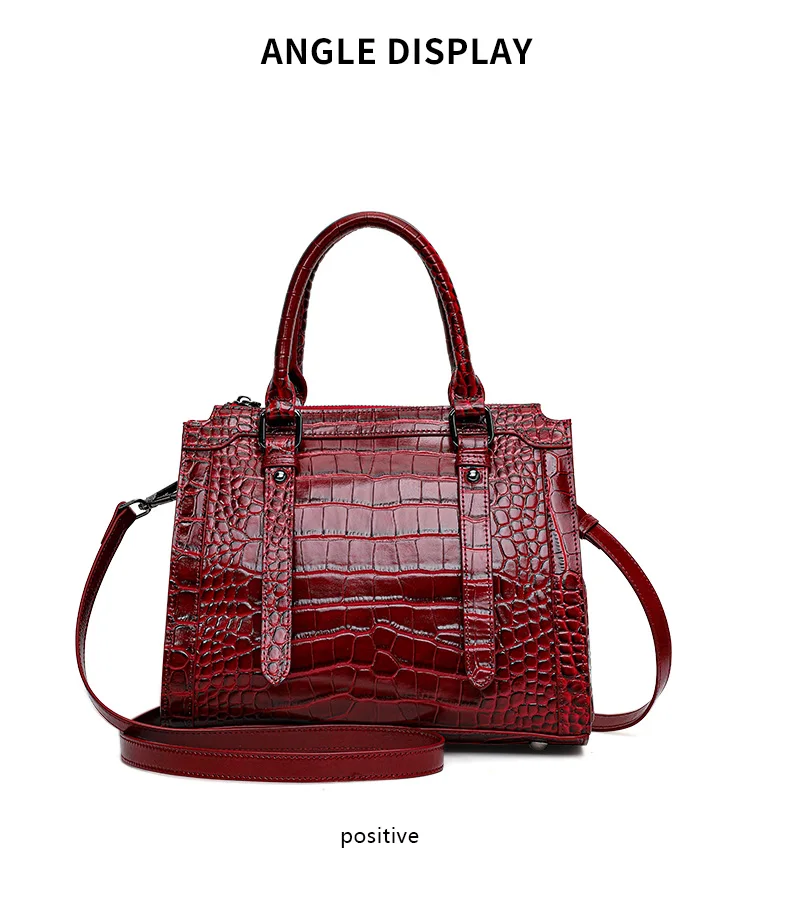 2026 Neu eingetroffene Echtledertasche, hochwertige, elegante Handtasche, geräumige Pendler-Schulter- und Umhängetasche – Detail 7