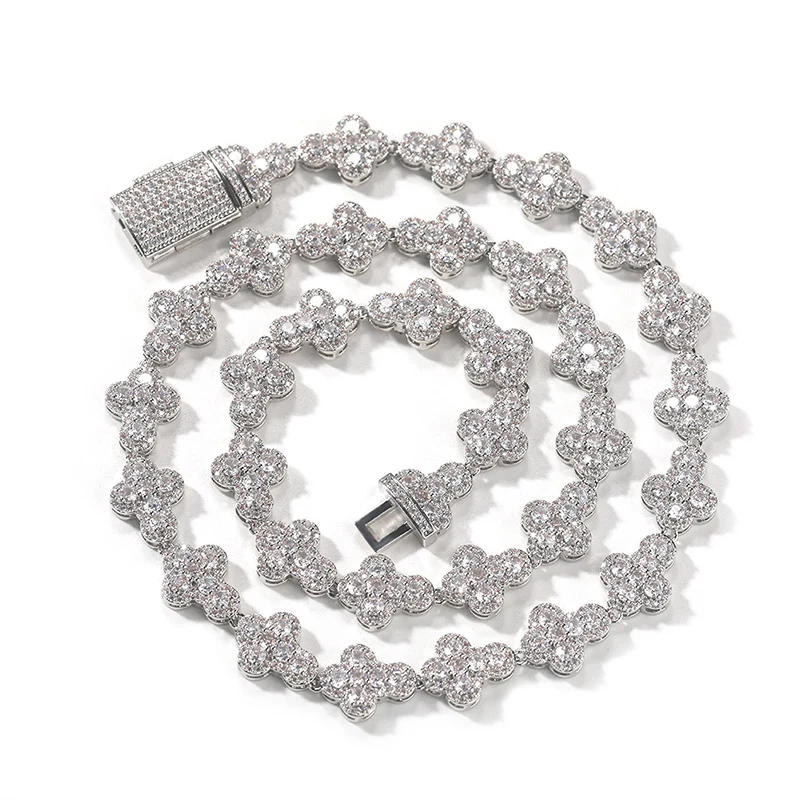 

Hip Hop 5A+ CZ Stone Bling Iced Out Crosses Link Chain Bracelet for Men Women Rapper Jewlery Gold Silver Color Drop Shipping