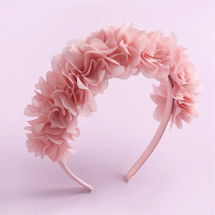 Bride Wedding Hairband Artificial Flower Crown Headband Hair Accessories Women Girls child Sweet Floral Hair Hoop Party Headwear