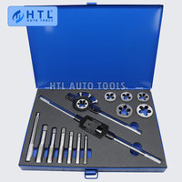 14PCS Metric Tap and Die Set Tool Kit for Creating Repairing Tapping Tools Coarse and Fine Internal Threads and External Threads