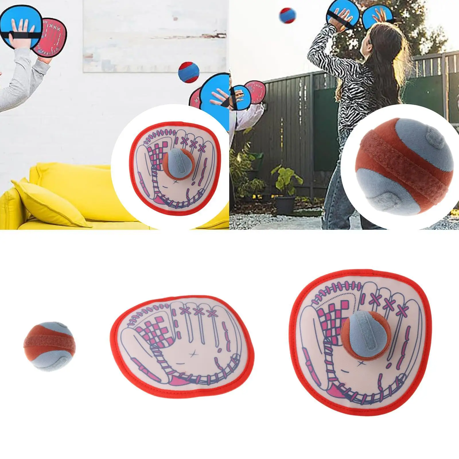 Juego de lanzamiento y captura de pelotas, juego de pelotas pegajosas para jardín de infantes, béisbol