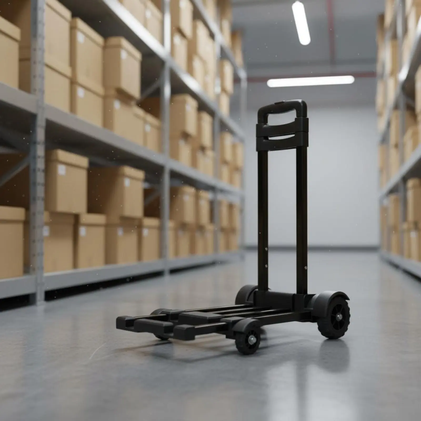 

Portable Folding Hand Porter Extendable Base Foldable Luggage Trolley Telescoping Handle Trolley Sturdy Duty Material Handling