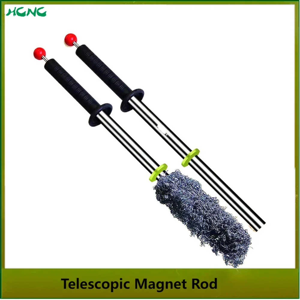 Imán absorbente de hierro de 880mm, herramienta de recuperación magnética NdFeB, varilla magnética telescópica, mango grabador