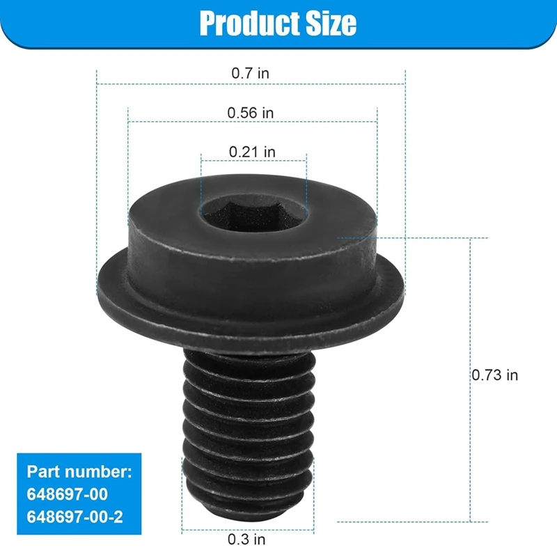 ABNO-648697-00 648697-00-2 Blade Bolt, Circular Saw Replacement For Dewalt-Blade Bolt DC390K DC310K DC390B