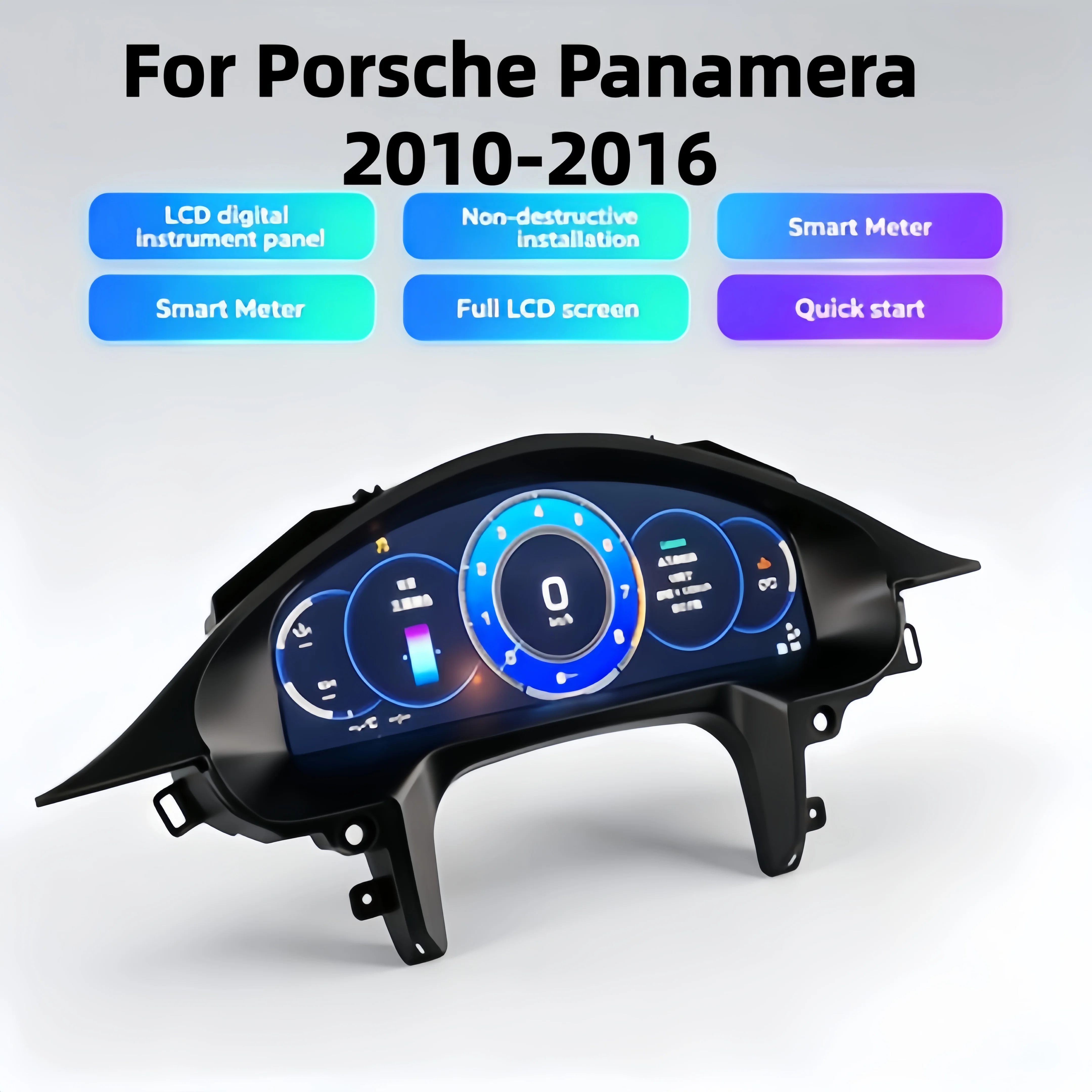 2026 Latest Original Car Digital Cluster Instrument For Porsche Panamera 2010 2011 2012-2016 Automatic LCD Speed Meter Dashboard