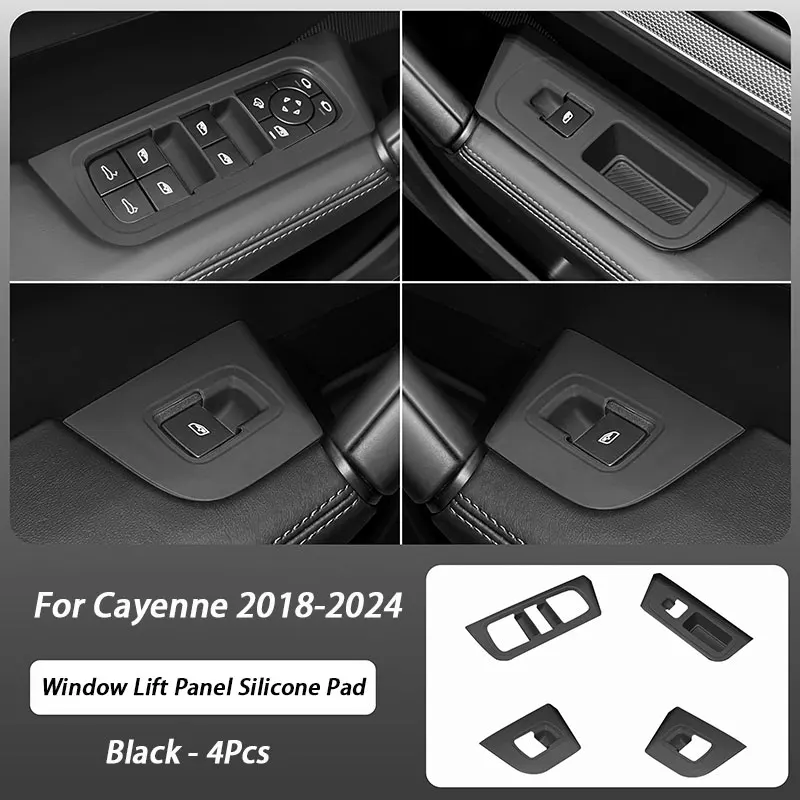 Car Window Glass Lifting Panel Protective Silicone Pad For Porsche Cayenne 92A 9YA 2018 2019 2020 2021 2022 2023 2024 2025