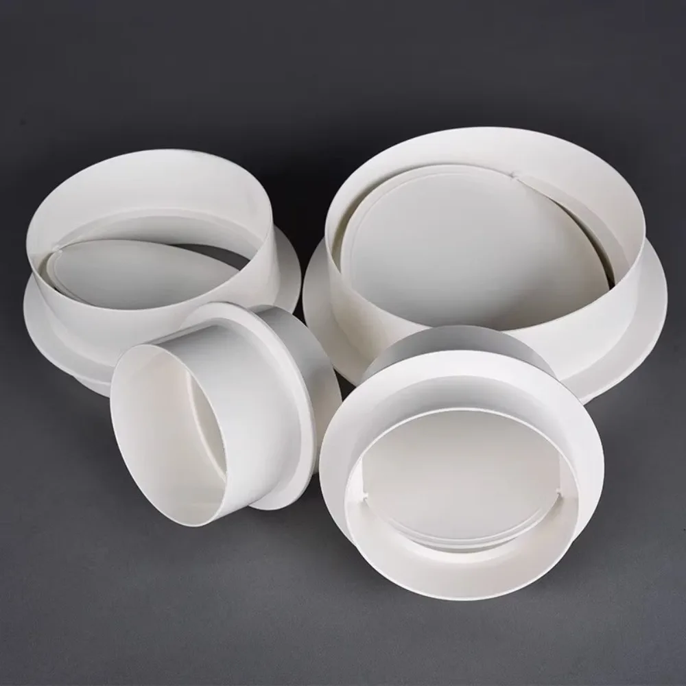 Inline Ducting Draft Blocker Damper Check Valve Kitchen Home Ventilation Grill Draught Back Shutter for Ventilation Systems