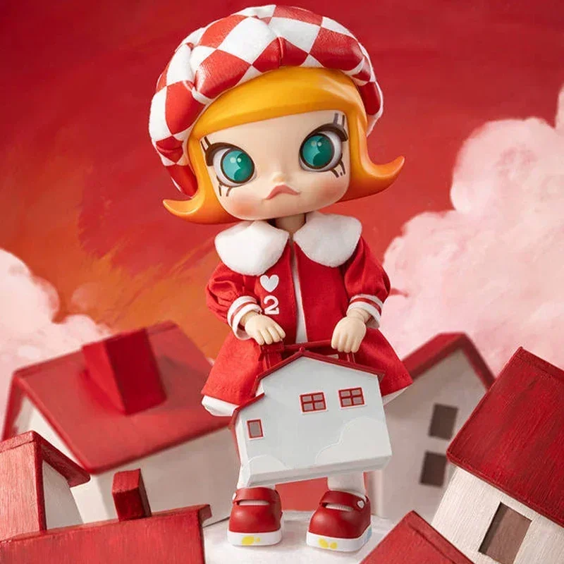 

POP MART Molly 20th Anniversary Kawaii Anime Blind Box Action Figure - Surprise Mystery Dolls for Girls