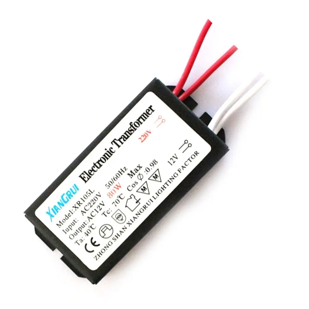 New Durable Practical Power Supply AC220V output AC12V 18W/28W/48W/72W/100W Adapter lamp electronic transformer