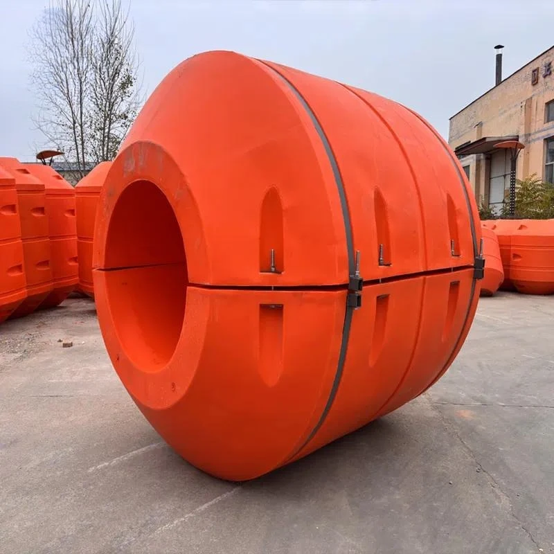 Heavy Duty High Buoyancy Pontoon Bridge for Sludge Discharge Pipeline