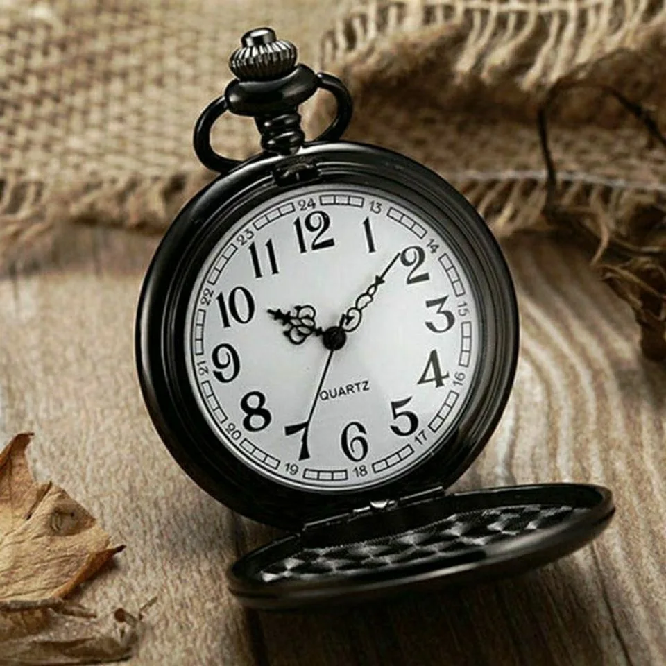 10pcs/lot Steampunk Alloy Digital None Antique Quartz Pocket Fob Watches Nursing Articles Special Counter Gifts