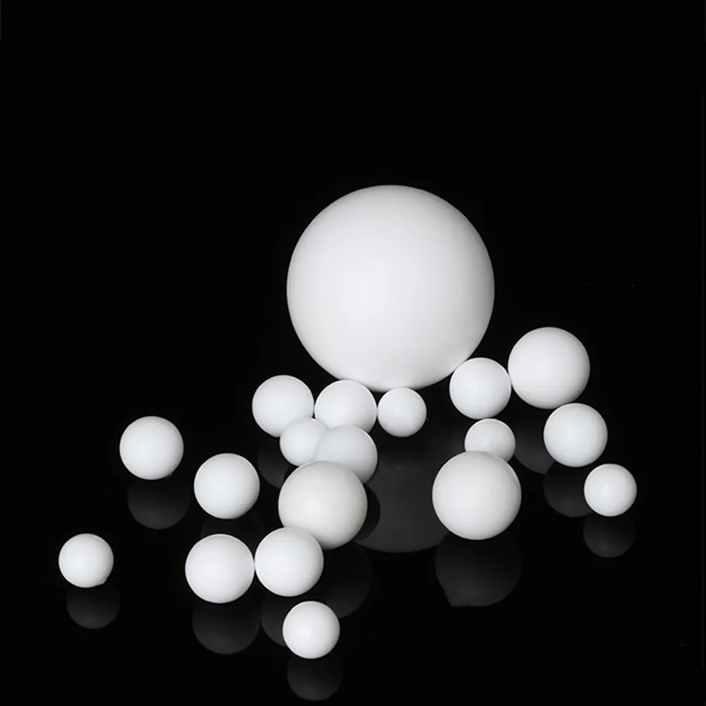 PTFE Balls White Solid Plastic F4 Ball Rolling Bead Diameter3mm-63mm Electrical Insulation Bearings Sealing Corrosion Resistance