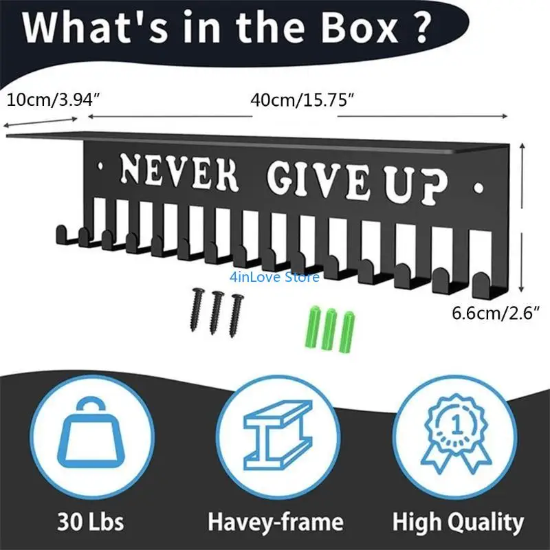 T4MD Sports Display Rack Trephies Trophies Rack Hanger para exibição