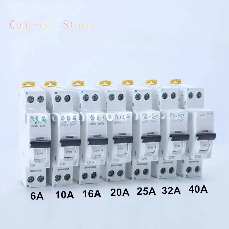 Electric Acti 9 iDPN 1P+N Miniature Circuit Breaker C Curve 6A 10A 16A 20A 25A 32A 40A iDPNa MCB Air Switch