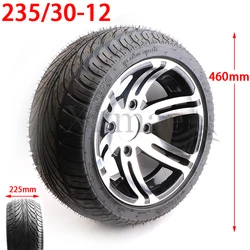 Go kart 235/30-12 inch tubeless tires with aluminum alloy rims fit for ATV kart UTV off-road vehicle