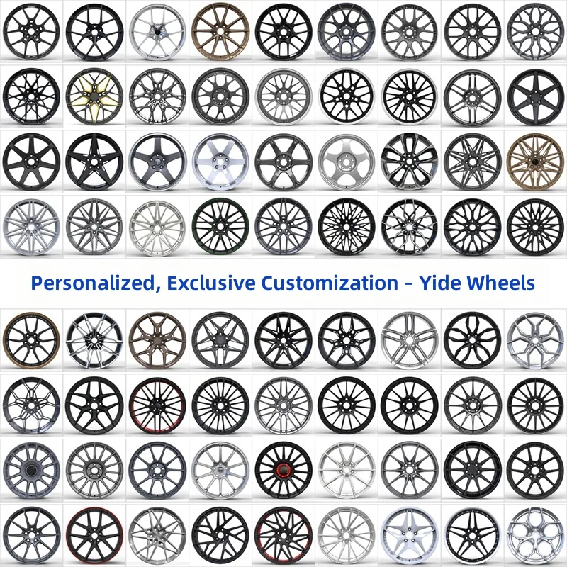 19-24 Inch Custom Carbon Fiber Forged Wheel Rim, High Strength Alloy Hub For Supercar Luxury Racing Car Upgrade Parts