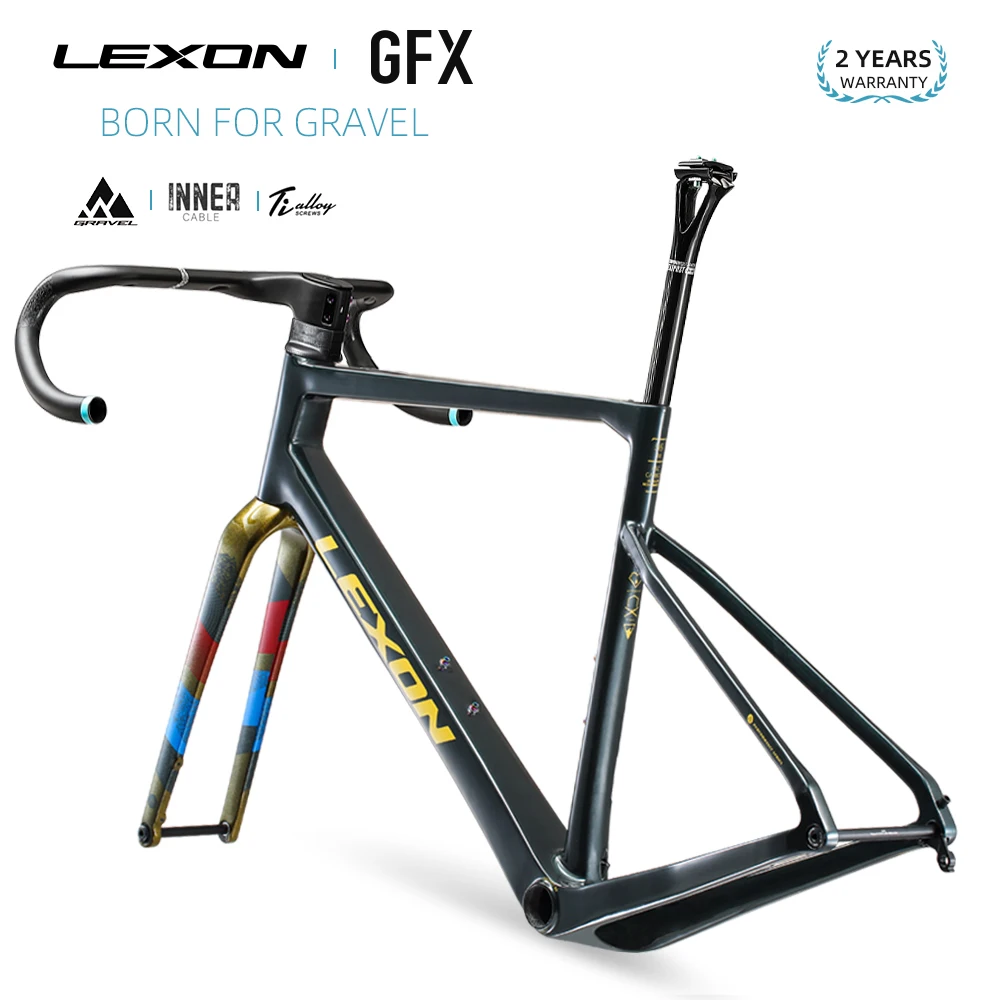 Lexon GFX 超軽量カーボン砂利フレームフレームワークディスクブレーキ