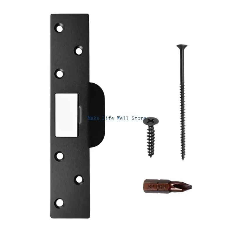 7 Inch Large Hit Plate 2Mm Thick Stainless Steel Door Latches Reinforcement Plate for Door Lock Reinforcement