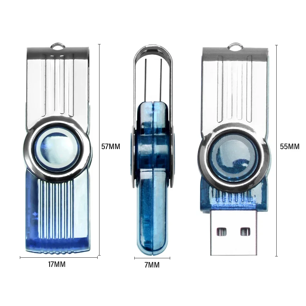 JASTER Kolorowa obrotowa pamięć flash USB 128GB GORĄCA SPRZEDAŻ Pamięć 64GB Darmowy brelok do kluczy Pen Drive 32GB Szybki dysk U 16GB