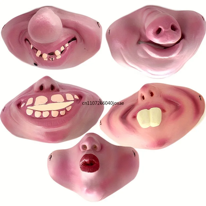 2026 New Funny Adult Party Mask Latex Clown Cosplay Hallowmas Party Decor Half Face Horrible Scary Mask Party Decoration Supplie