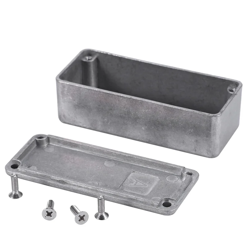 

FSTE-10 Pcs Guitar Effects Pedal Aluminum Stomp Box Enclosure For DIY Guitar Pedal Kit 1590A