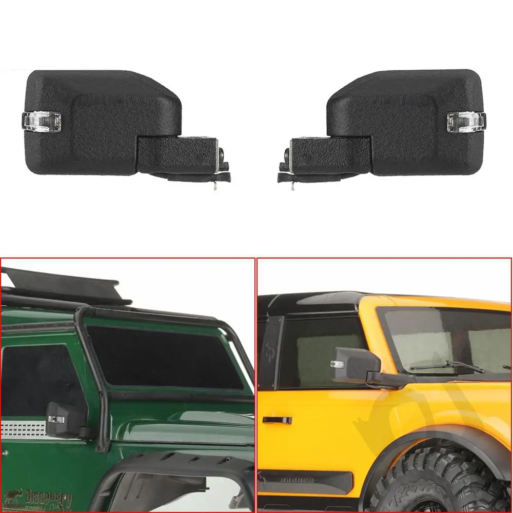 Rear View Mirror For 1/10 Rc Crawler Car Traxxas Trx4 Defender Bronco Axial Scx10 Rgt Yikong Reversing Mirror/reflector
