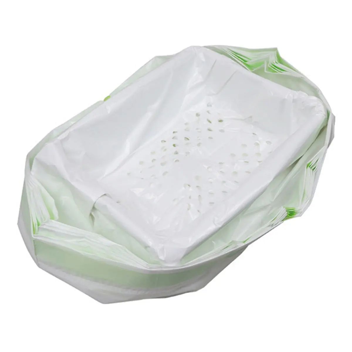 2026 Trend Large Litter Box Liners NonStick Sifting Smooth Quick Cleaning Waste Bags with Drawstring Large Poop Bag