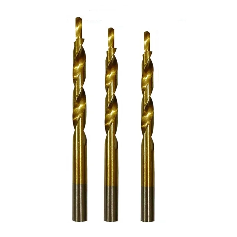 Hand Tools Drill Bits Drill 3Pcs 8-4mm/9-5mm/10-6mm HSS 4241 Material Titanium-Plated For Woodworking Hole Jig