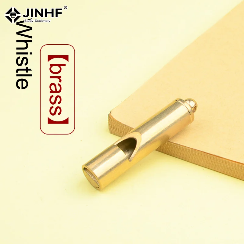 ✍ أدوات جيب صغيرة مقاومة للماء النحاس النقي اليدوية قلادة المعدات بقاء EDC صافرة الحكم صافرة المفاتيح النحاس صافرة