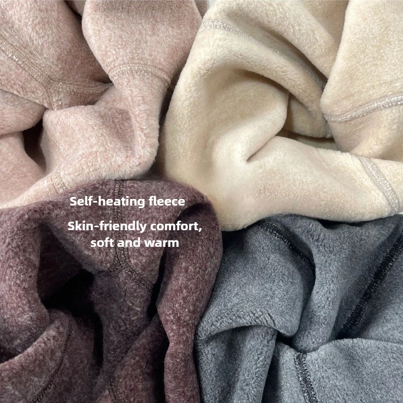 الخريف والشتاء المخملية سميكة 1800D الدافئة ذاتية التدفئة القهوة الملونة الشوفان طماق، رقيقة يخطو جوارب طويلة لباس خارجي #2