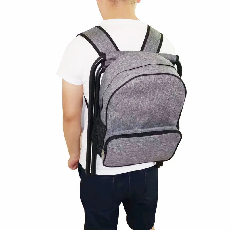 Outdoor Sports Portable Backpack Folding Chair Mountain Camping Supplies Sketch Fishing Stool Popular Ice Bag