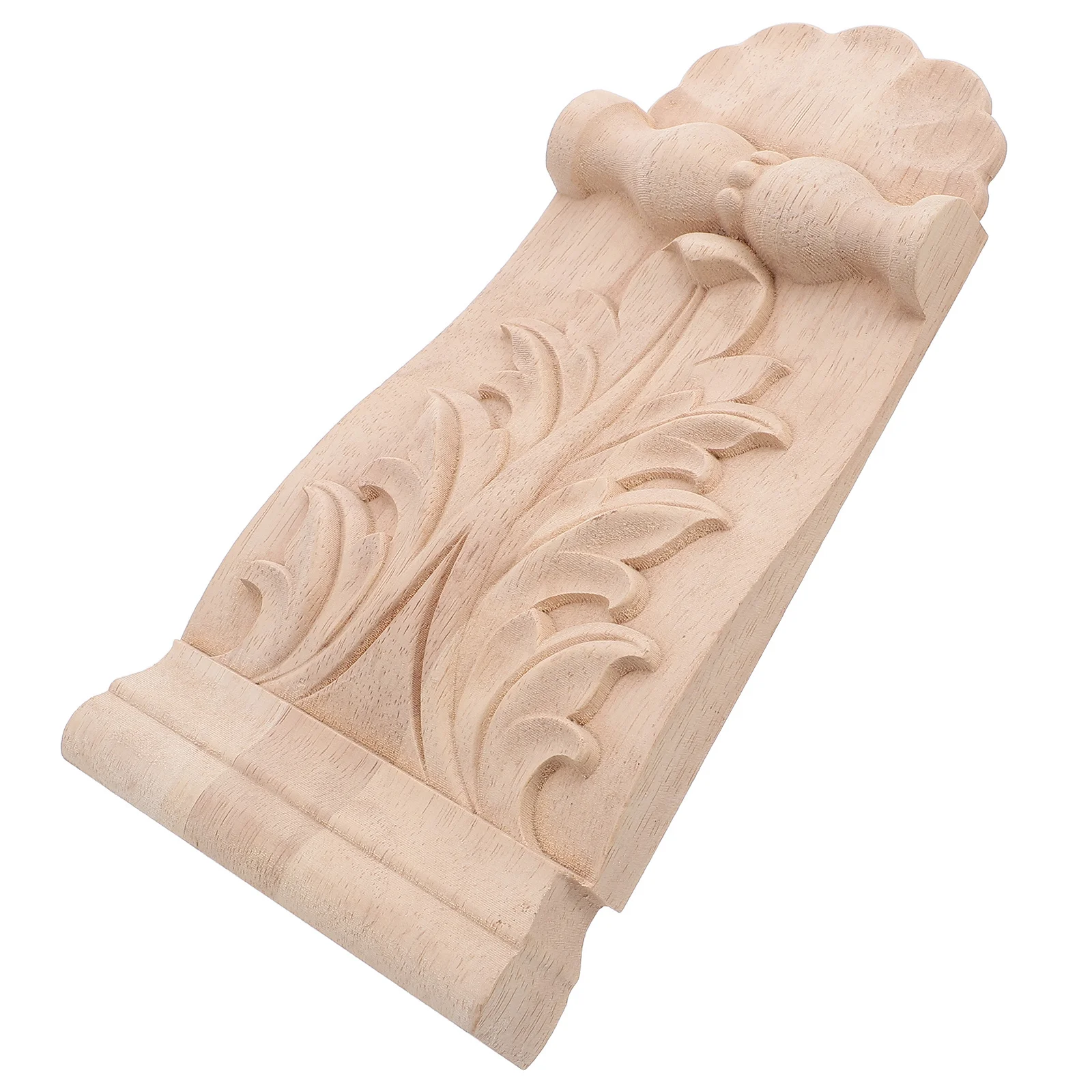 

European Corbel Solid Wood Corner Onlay Applique Handcarved Wall Decor For Entryway Mantel Shelf Bracket Architectural Corbels