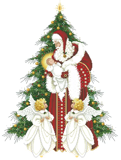 Song of Christmas girl 18CT 16CT 14CT Unprinted Top Quality Cross Stitch Kits Embroidery Art DIY Handmade Needlework Home Decor