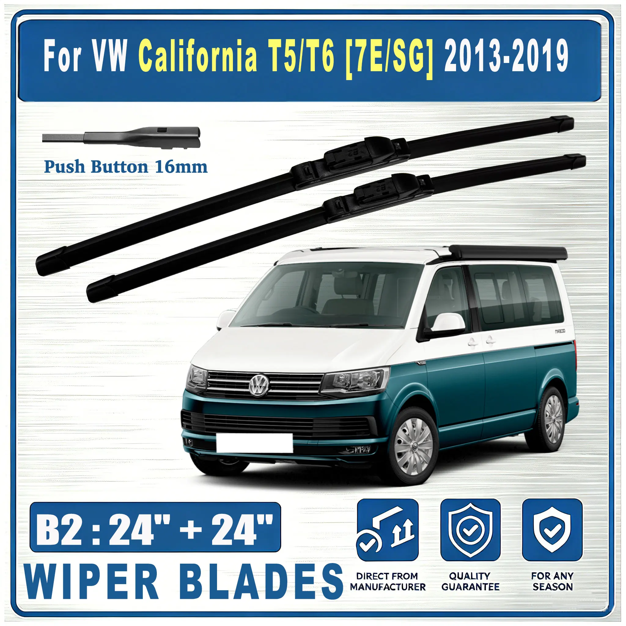 For VW California T5/T6 [7E/SG] 2013-2019 Front B2 24