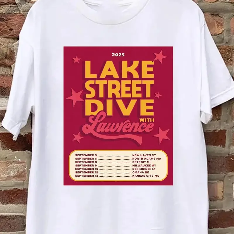 Lake Street Dive Band On Tour With Lawrence T Shirt Full Size S 5Xl