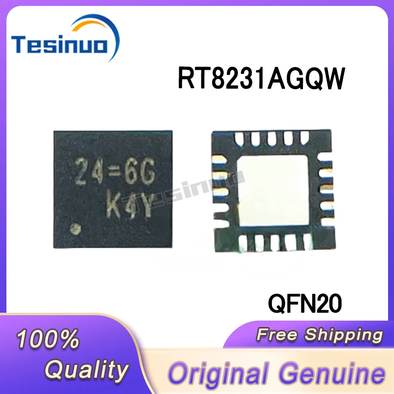 

5/PCS New Original RT8231AGQW RT8231A (24=2D 24=1A 24=EE 24=...) QFN-20 chip In Stock