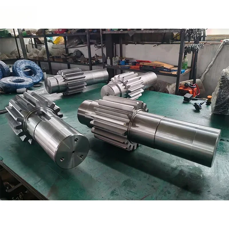 Customized Large Size High Precision Gear Shaft Main Gear Propeller Shaft