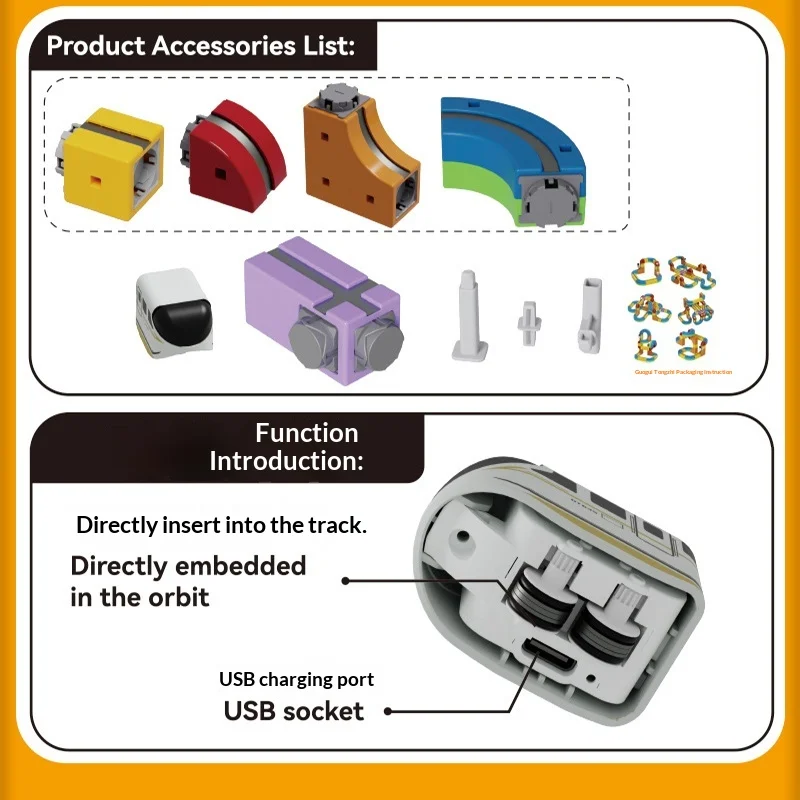 مجموعة أدوات ألغاز مسار الإرتفاع المغناطيسي DIY لبنات البناء للأولاد والبنات نموذج تجميع المركبات التعليمية