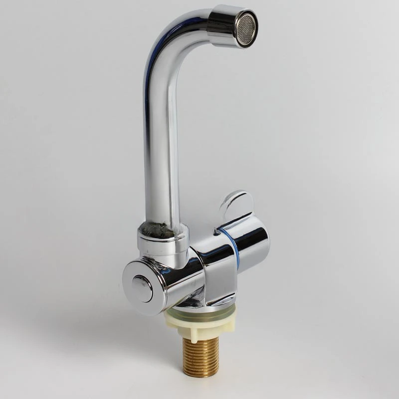 

RV accessories fold single cold faucet, rotate the faucet left and right