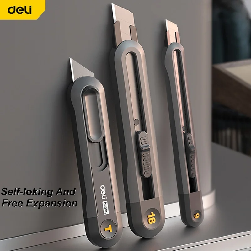 ديلي المفاجئة سكّين متعدّد الاستخدامات صندوق قابل للسحب القواطع 9 مللي متر 18 مللي متر عالية الكربون الصلب شفرات المهنية اللوازم المكتبية القرطاسية #2