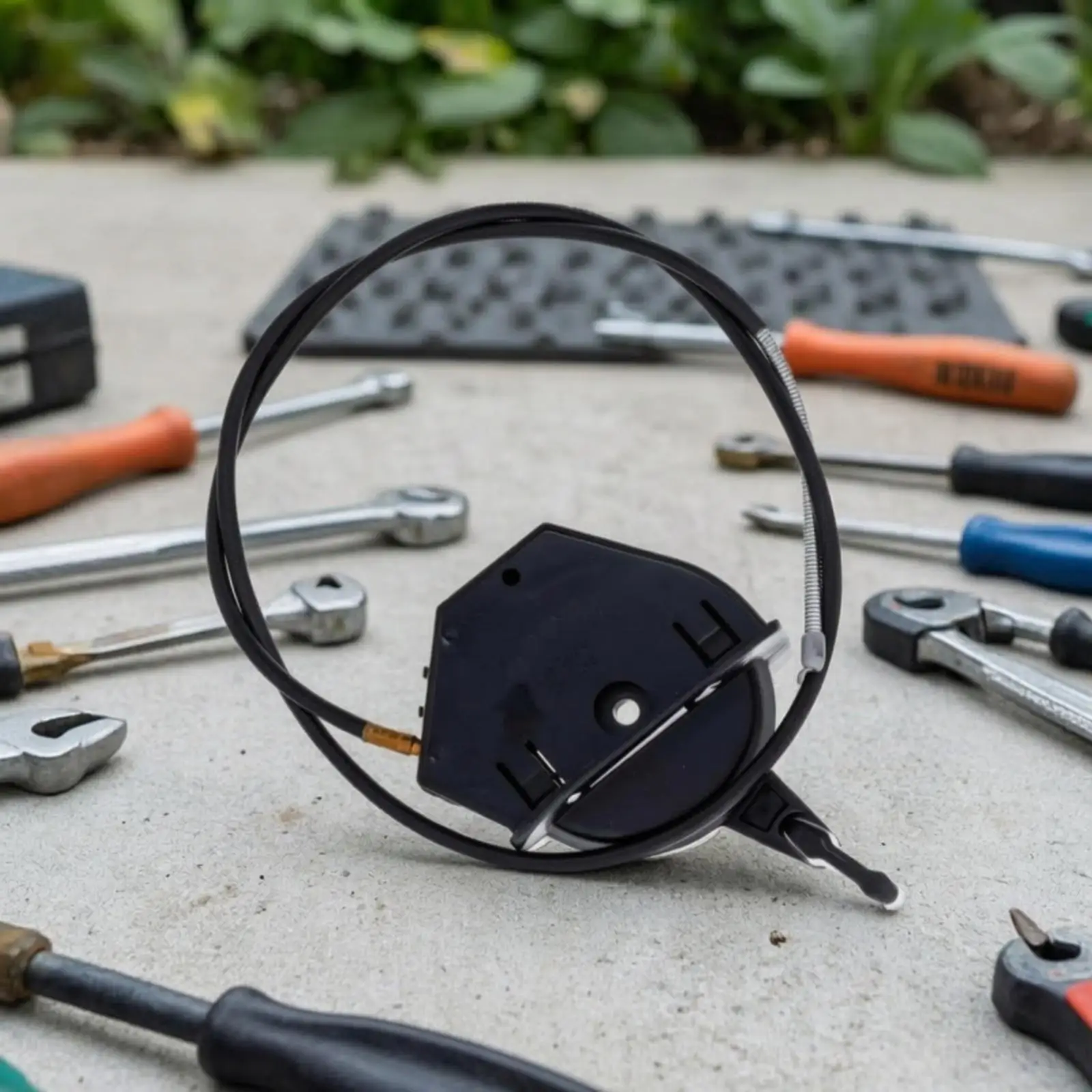Universal Engine Control Cable with Mounting Hardware for Reliable Throttle Lever Operation