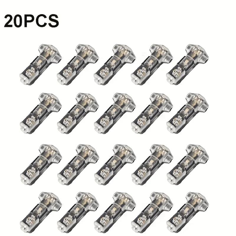 

Универсальный Т-образный быстрый разъем низкого напряжения, мини-соединитель без пайки, без зачистки, установка без инструментов, один контакт и двухсторонняя клемма, идеально подходит для дома, авто и промышленных про