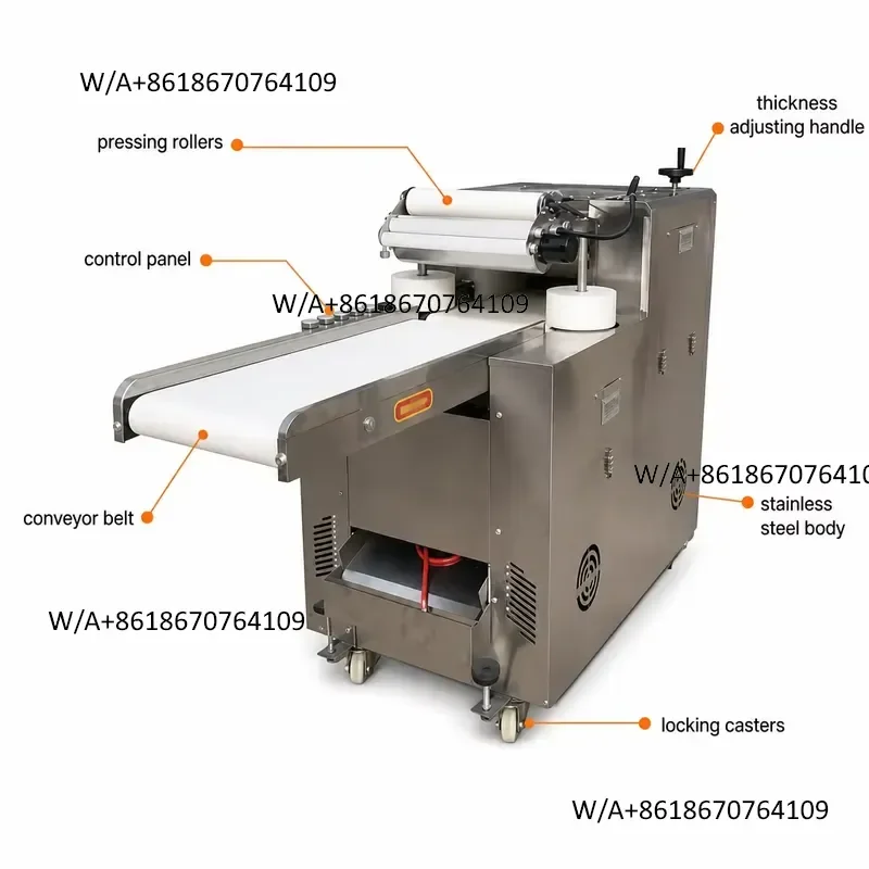 Commercial-Grade Dough Sheeter and Press High-Efficiency Solution for Restaurant and Bakers Dough Kneading Machine Dough