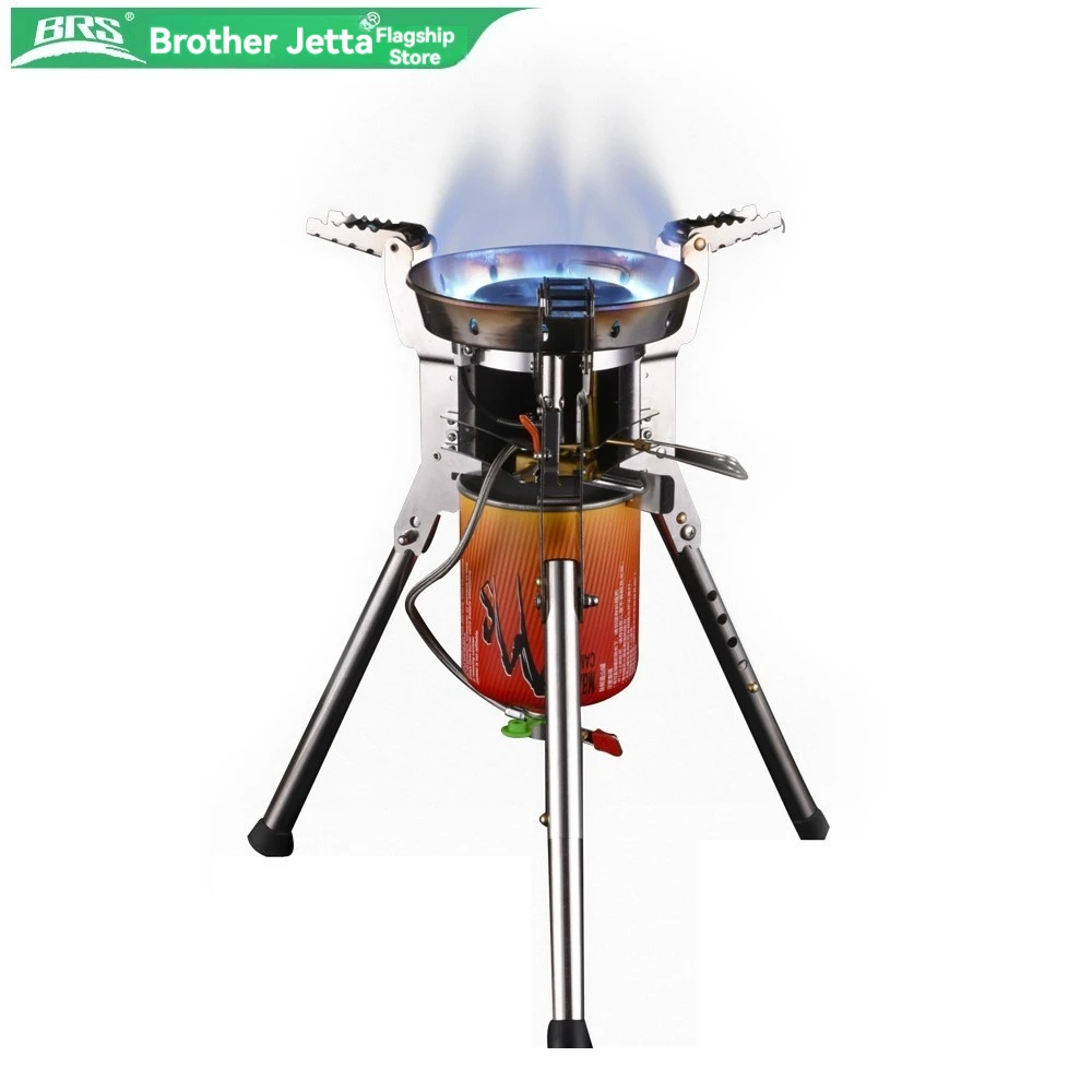 

Hot BRS-69 2026 Rampage Camping Gas Stove Outdoor High Power Support Stove High Altitude Windproof Stove Portable Stove