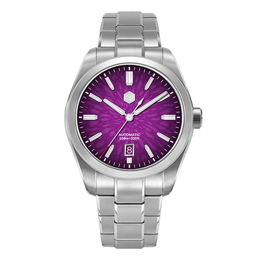 San Martin Originele GADA 36/39/42mm JianZhan Wijzerplaat Mannen Horloge Miyota 9015 Self-Wind BGW-X1 10Bar Saffier Reloj SN0144GS/X/L-3/4 - afbeelding 1